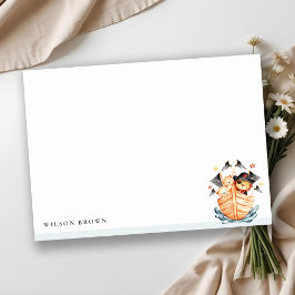 Cartão De Notas Festa de Aniversário Infantil Leãozinho do Barco P