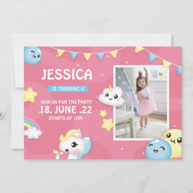 Cartão De Notas Festa de aniversário Rosa Branca, Branca de Branca (Frente)