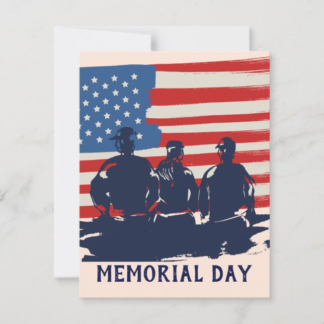 Cartão De Notas Festa de Churrasco do Dia Memorial (Frente)