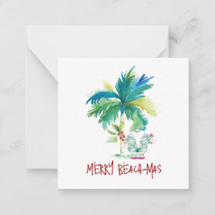 Cartão De Notas Festa Tropical de Natal