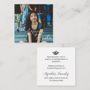 Cartão De Notas Filipino Christmas Maligayang Pasko