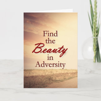 Cartão De Notas Find the Beauty in Adversity