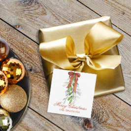 Cartão De Notas Fita de Cobre de Aquarela Fita Garland Swap Natal