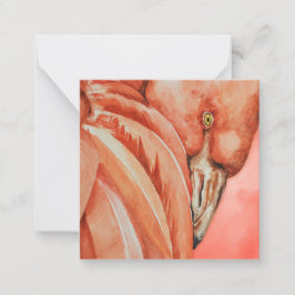 Cartão De Notas Flamingo