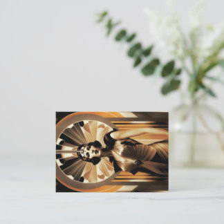Cartão De Notas Flapper Woman, Art Deco, Vol 2 - Placa