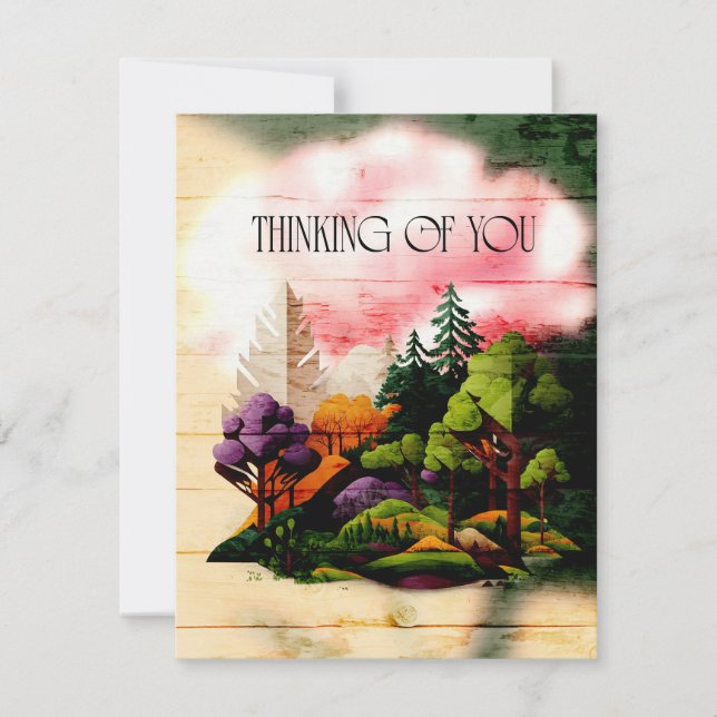 Cartão De Notas Flat Note Card (Frente)