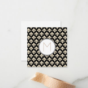 Cartão De Notas Fleur De Lis Monograma