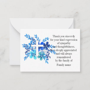 Cartão De Notas Flor De Aquarela E Cruzamento Após O Funcional