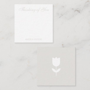 Cartão De Notas Flor Personalizada Retro