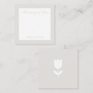 Cartão De Notas Flor Personalizada Retro