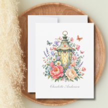 Florais Personalizadas Lanterna Borboleta Cottagec