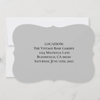 Cartão De Notas Floral Água cor vermelha e flores brancas Casament