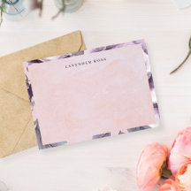 Floral de Aguarela Roxa Vintage