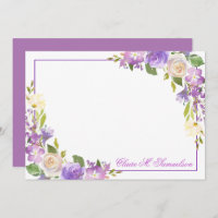 Floral de Lavanda Roxo Personalizado