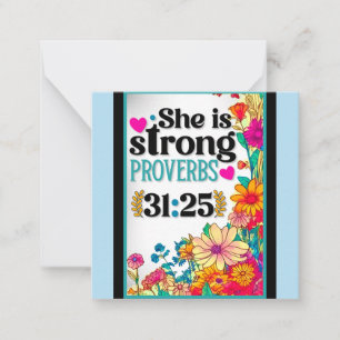 Cartão De Notas Floral Retro Inspirador