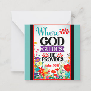 Cartão De Notas Floral Retro Inspirador