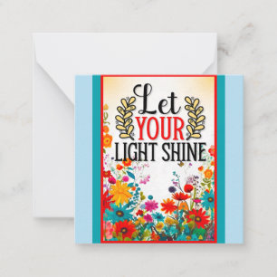 Cartão De Notas Floral Retro Inspirador