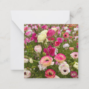 Cartão De Notas Flores