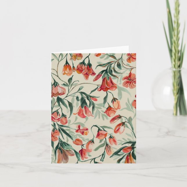 Cartão De Notas Flores 1 (Frente)