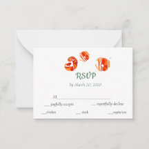 Flores aquáticas de verão brilhantes RSVP