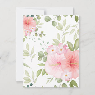 Cartão De Notas Flores de Aquarela 20