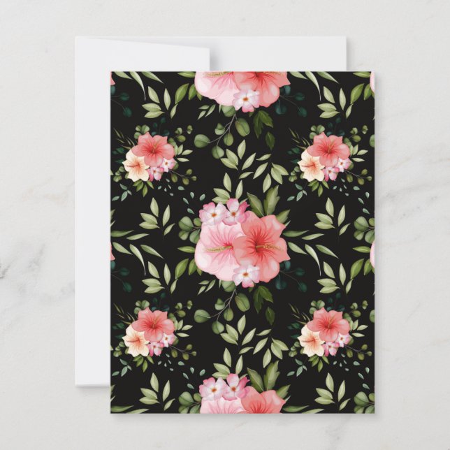 Cartão De Notas Flores de Aquarela 25 (Frente)