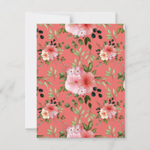 Cartão De Notas Flores de Aquarela 26