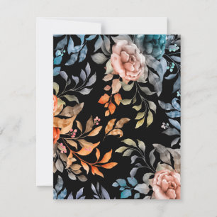 Cartão De Notas Flores de Aquarela 4