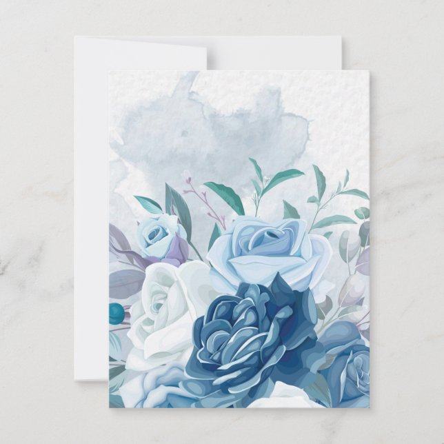 Cartão De Notas Flores de Aquarela 8 (Frente)