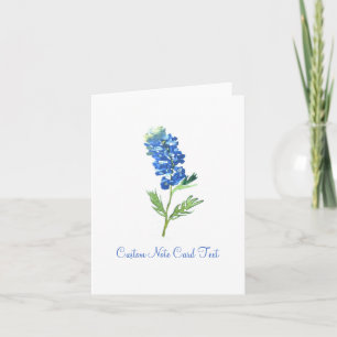 Cartão De Notas Flores de Bluebonnet na Arte Elegante do Texas