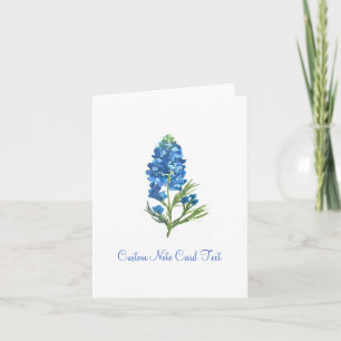 Cartão De Notas Flores de Bluebonnet na Arte Elegante do Texas