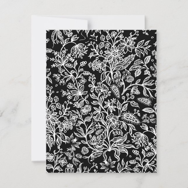 Cartão De Notas Flores decorativas 21 (Frente)