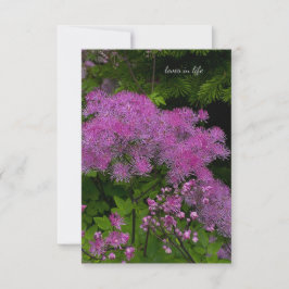 Cartão De Notas Flores Roxas bonito