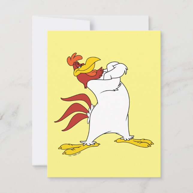 Cartão De Notas Foghorn Leghorn Arms Cruzados (Frente)