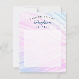 Cartão De Notas Folha Tropical Pintada