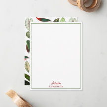 Folhas de Vintage de Cores Aquáticas Botânicas