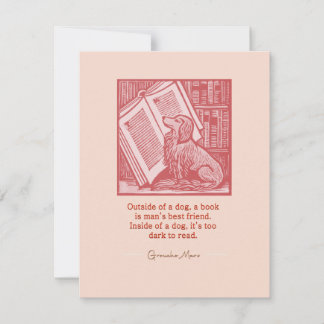 Cartão De Notas Fora de um Cão