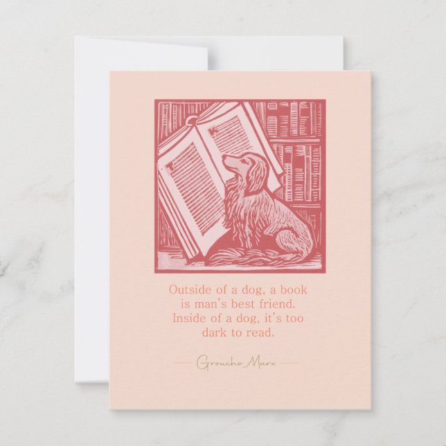 Cartão De Notas Fora de um Cão (Frente)