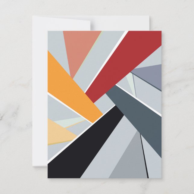 Cartão De Notas Forma Geométrica abstrato 2 (Frente)