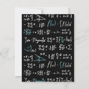Cartão De Notas Formações matemáticas professor de física