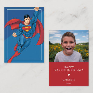 Cartão De Notas Foto Customizada de Superman em Estilo de Quadrinh