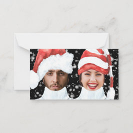 Cartão De Notas FOTO FELIZ DO ORÇAMENTO Natal Personalizado