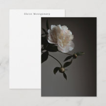 Foto floral moderna e sombria e nome personalizado