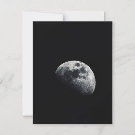 Cartão De Notas Foto Impressa da Lua das Flores