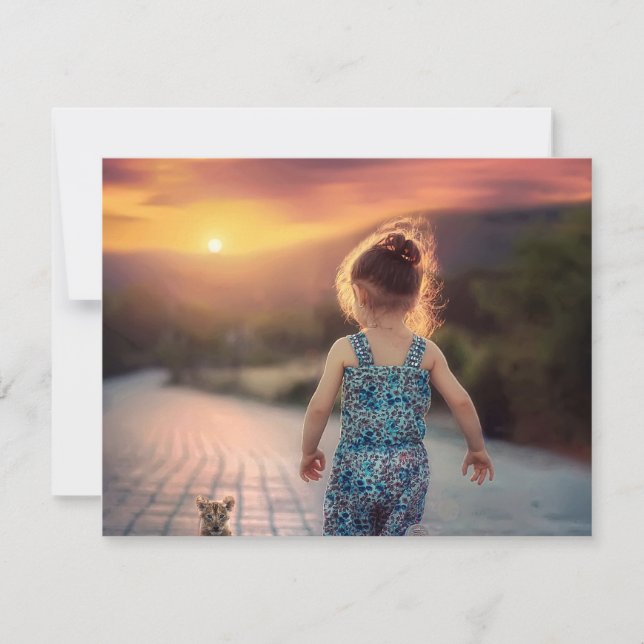 Cartão De Notas Foto Personalizada Customizada (Frente)