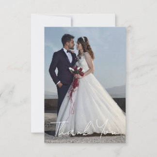 Cartão De Notas Foto Simples De Casamento Adicione Sua Saudação Ob