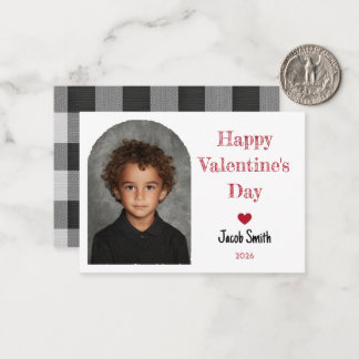 Cartão De Notas Foto Simples de Escola Personalizada para Dia dos