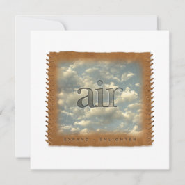 Cartão De Notas Four Elements - AIR - Personalized Notecard