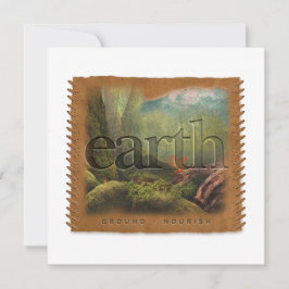 Cartão De Notas Four Elements - EARTH - Personalized Notecard