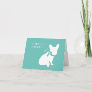 Cartão De Notas Francês Buldogue Frenchie Dog Puppy Frenchy